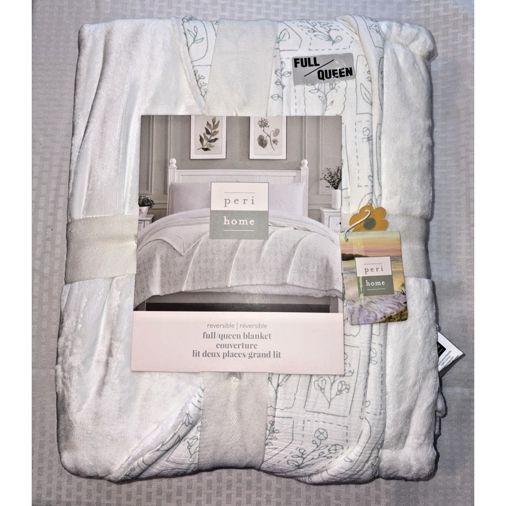 Peri Home Reversible Blanket - Cotton to Fleece - Full/Queen - Picture 2 of 4